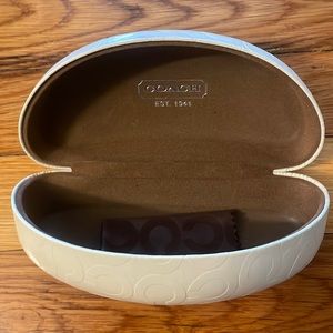 White Coach Sunglasses hard case